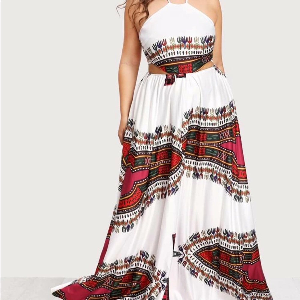 African Print maxi dress